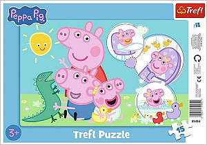 Puzzle Prasátko Peppa: Nejmilejší prasátko 15 dílků