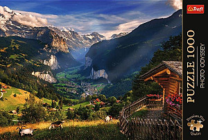 Puzzle Premium Plus Photo Odyssey: Lauterbrunnen, Švýcarsko/1000 dílků