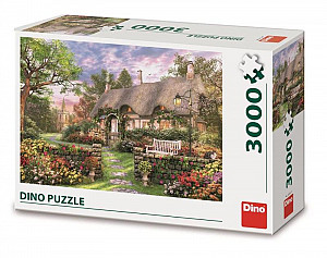 Puzzle Romantická chatka 3000 dílků