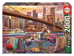 Puzzle Romantická večeře v New Yorku 2000 dílků