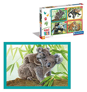 Puzzle Roztomilá mláďata 4v1 (12+16+20+24 dílků)