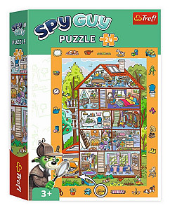 Puzzle s hledáním obrázků Spy Guy: V domě 24 dílků