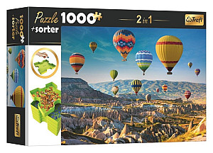 Puzzle s třídičem 2v1: Balóny nad Kapadokií 1000 dílků