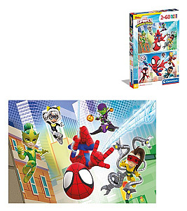 Puzzle Spidey a jeho úžasní přátelé 2x60 dílků
