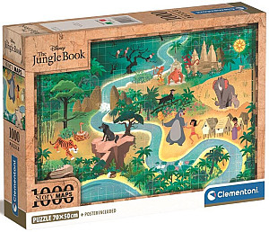 Puzzle Story Maps: Kniha džunglí 1000 dílků