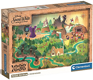 Puzzle Story Maps: Sněhurka 1000 dílků