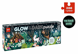 Puzzle svítící ve tmě Magický les 200 dílků