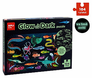 Puzzle svítící ve tmě Oceán 104 dílků