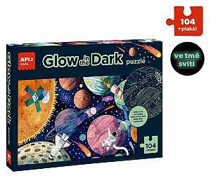 Puzzle svítící ve tmě Sluneční soustava 104 dílků