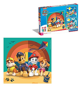 Puzzle Tlapková Patrola 3x48 dílků