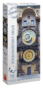 Puzzle TRAVEL Panoramic Staroměstský orloj 75 dílků