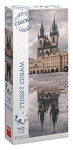 Puzzle TRAVEL Panoramic Týnský chrám 75 dílků