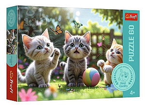 Puzzle Tři koťátka 60 dílků