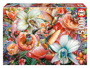 Puzzle Zahrada kolibříků 500 dílků