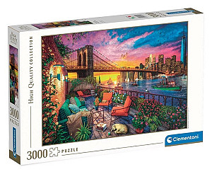 Puzzle Západ slunce nad Manhattanem 3000 dílků