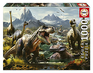 Puzzle Zuřiví dinosauři 1000 dílků