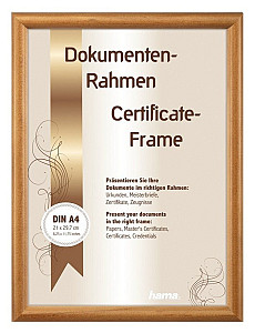 Rámeček dřevěný Phoenix A4, korek, 21x29,7cm