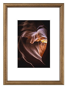 Rámeček dřevěný Phoenix, hnědý, 15x20cm
