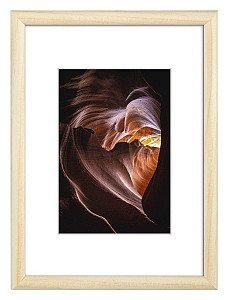 Rámeček dřevěný Phoenix, přírodní, 10x15cm