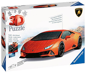 Ravensburger Puzzle 3D - Lamborghini Huracán Evo oranžové 108 dílků