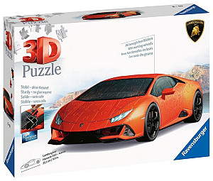 3D Puzzle: Lamborghini Huracán EVO oranžové 108 dílků