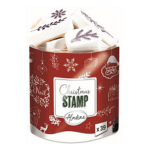 Razítka Aladine Creative Stamp, 39 ks - Veselé Vánoce