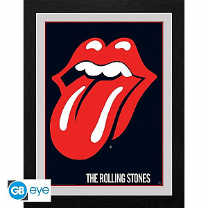 Rolling Stones Zarámovaný plakát -Rty