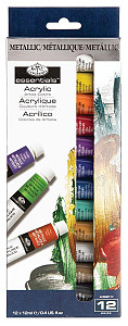 Royal & Langnickel Akrylové barvy metalické 12 x 12 ml