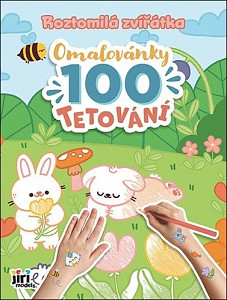 Roztomilá zvířátka - Omalovánky a 100 tetování