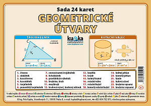 Sada 24 karet - geometrické útvary