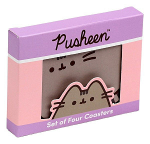 Sada 4 podtácků Pusheen