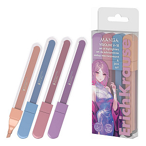 Sada 4 zvýrazňovačů ErichKrause Visioline V-18 Manga