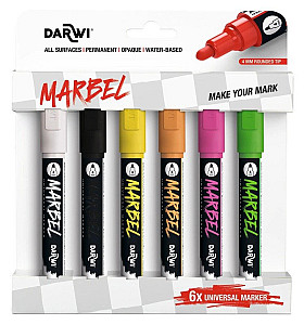 Sada akrylových fixů Marbel 4 mm FLUO