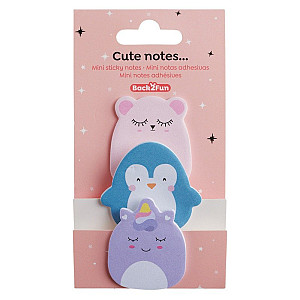 Sada samolepicích mini bločků Joy - mix motivů, 3 ks, blistr, mix barev