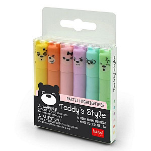 Sada zvýrazňovačů Legami - Teddy´s Style (6 kusů)