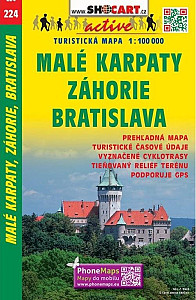 SC 224 Malé Karpaty, Záhorie, Bratislava 1:100 000