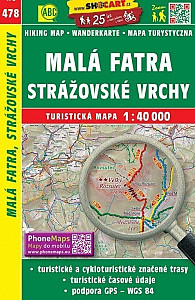 SC 478 Malá Fatra, Strážovské vrchy 1:40 000