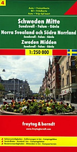 Schweden Mitte, Sundsvall-Falun-Gävle/Švédsko-střed 1:250T/automapa
