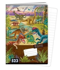 Sešit A5, 20 listů, typ 523 Jurassic Adventure