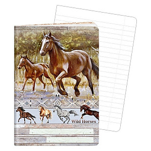 Sešit A6, 40 listů, typ 644 Wild horses