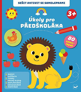 Sešit aktivit se samolepkami Úkoly pro předškoláka 3+