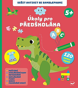 Sešit aktivit se samolepkami Úkoly pro předškoláka 5+