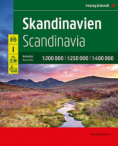 Skandinávie 1:200 000 - 1:400 000 / autoatlas