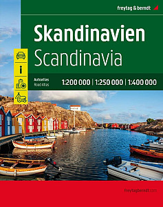 Skandinávie 1:200 000 - 1:400 000 / autoatlas
