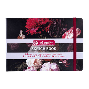 Skicák Art Creation v pevné vazbě Flowers 15x21, 140g