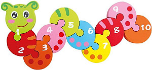 Skládačka s čísly Žížala