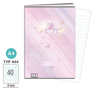 Školní sešit A4, 40 listů, typ 444 Sweet Dreams