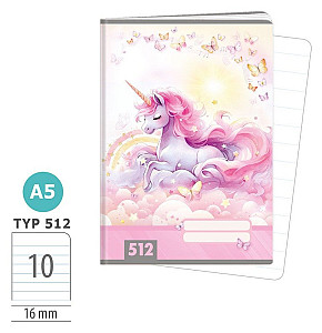 Školní sešit A5, 10 listů, typ 512 Sweet Dreams