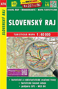 Slovenský ráj 1:40 000/Turistická mapa SHOCart 4106