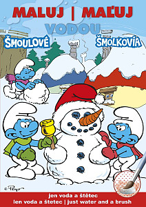 Šmoulové 2 zimní - Maluj vodou A5